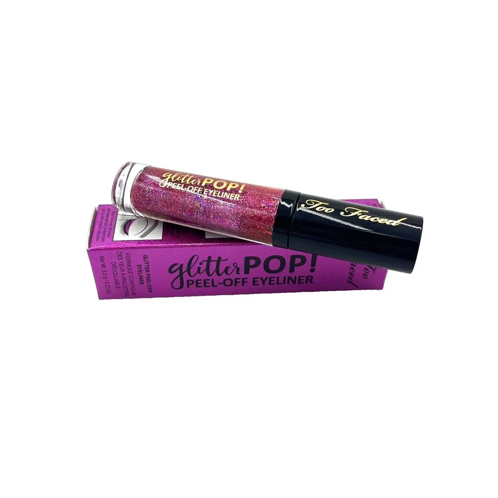 Too Faced Glitter Pop Peel Off Eyeliner Kitty Glitter 0.23 oz / 6.5g New